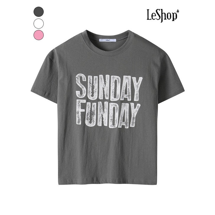 르샵 썬데이 프린팅 반팔 티셔츠 BQ3TS035A