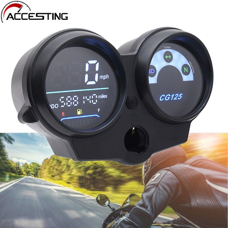 LED 디지털 오토바이 속도계 Dashboad 브라질 오토바이 디지털 패널 CG125 20002008 팬 125 Titan 125 2013