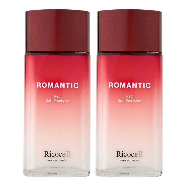 리코셀 퍼펙트맨 로맨틱 레드 소프트 에멀젼 150ml 미백 주름개선 기능성 대용량, 2개, 150ml