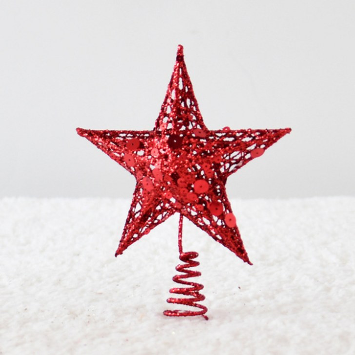 레드 별오너먼트트리꽂이2size 트리장식별