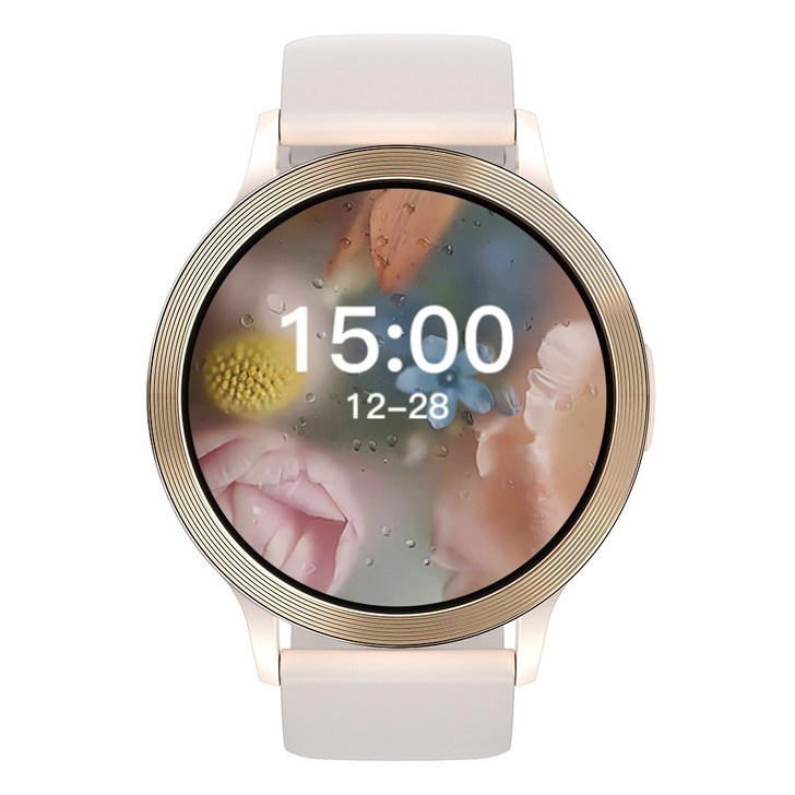 와피크 블루투스 통화가능 스마트워치 S5 1.39인치 대화면 한글판, 22mm, 골드