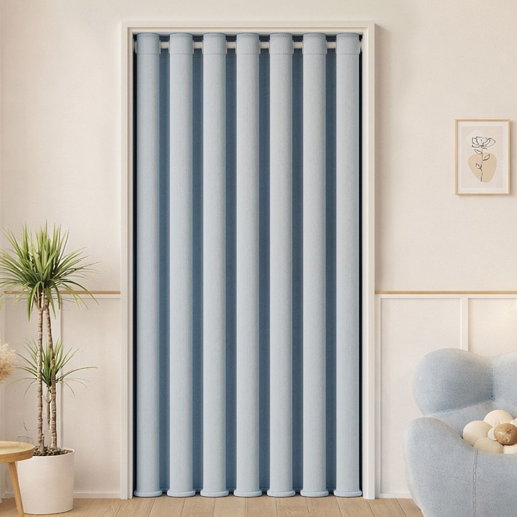 지앤와이 포시즌 단열 방풍 방문 가림막 암막 커튼