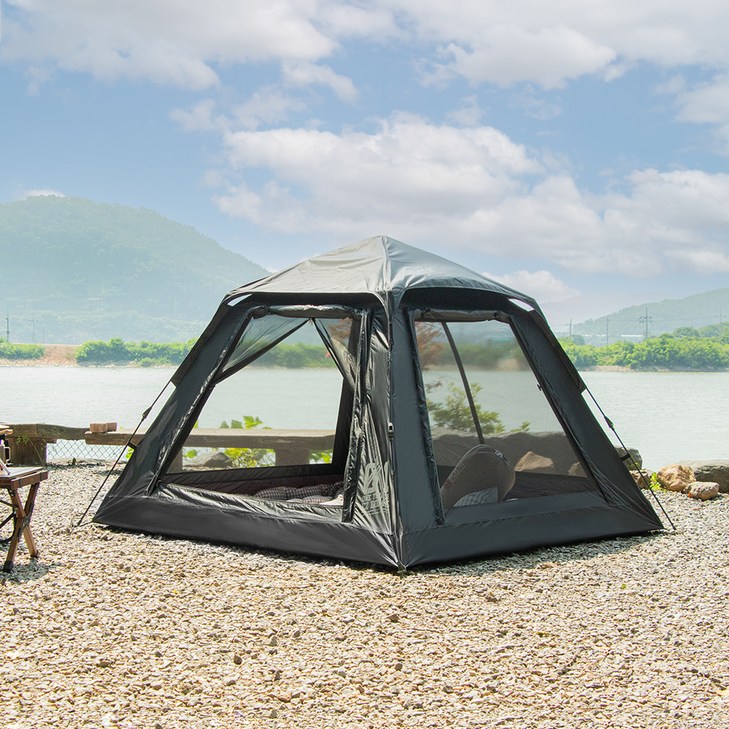 뮤토 원터치 이지돔 코팅 텐트