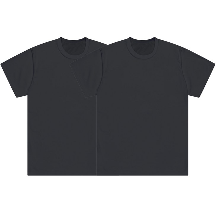 언룩 빅사이즈 남녀공용 쿨 드라이 기능성 반팔 티셔츠 2XL7XL 2장세트 5color