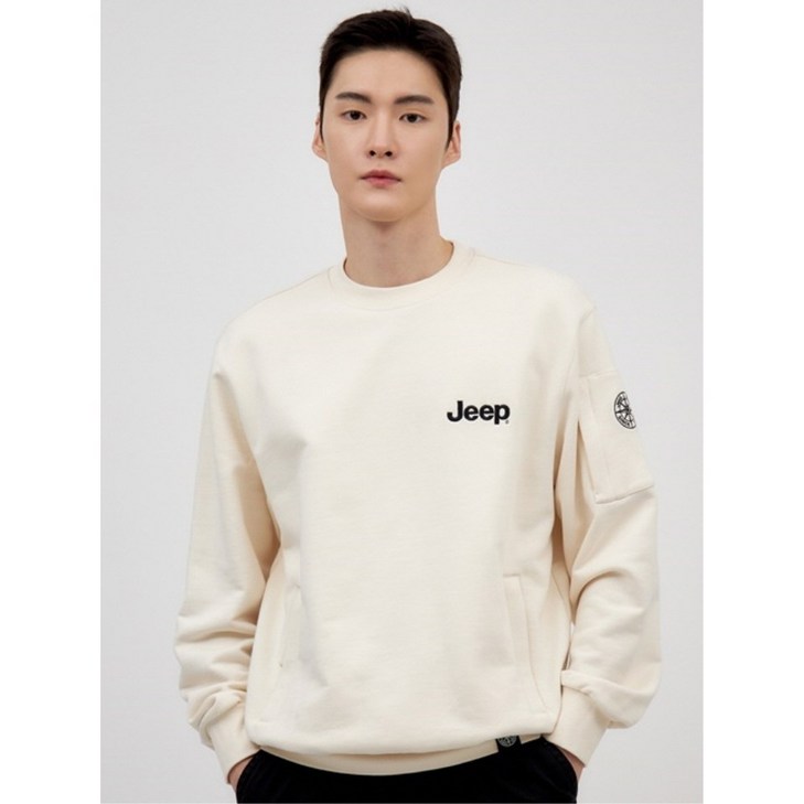  기간한정  Jeep 남녀공용 백프린트 맨투맨 티셔츠