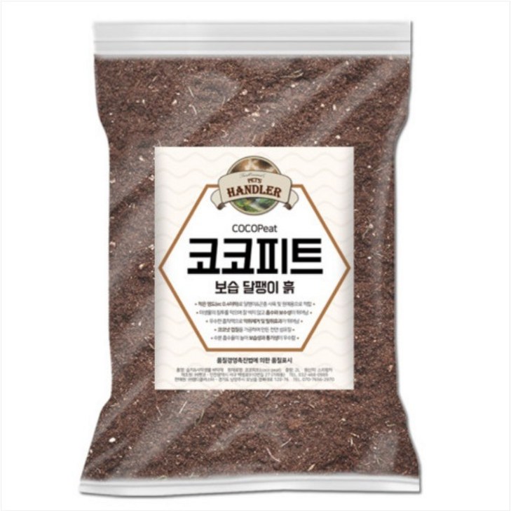 펫츠핸들러 코코피트 보습 달팽이 흙, 2L, 3개
