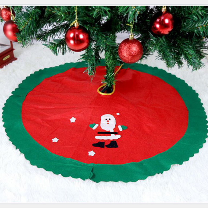 트리 다리 가리개 덮개 원형 산타 크리스마스 러그 박스 장식 스커트 소품 네스트 깔개