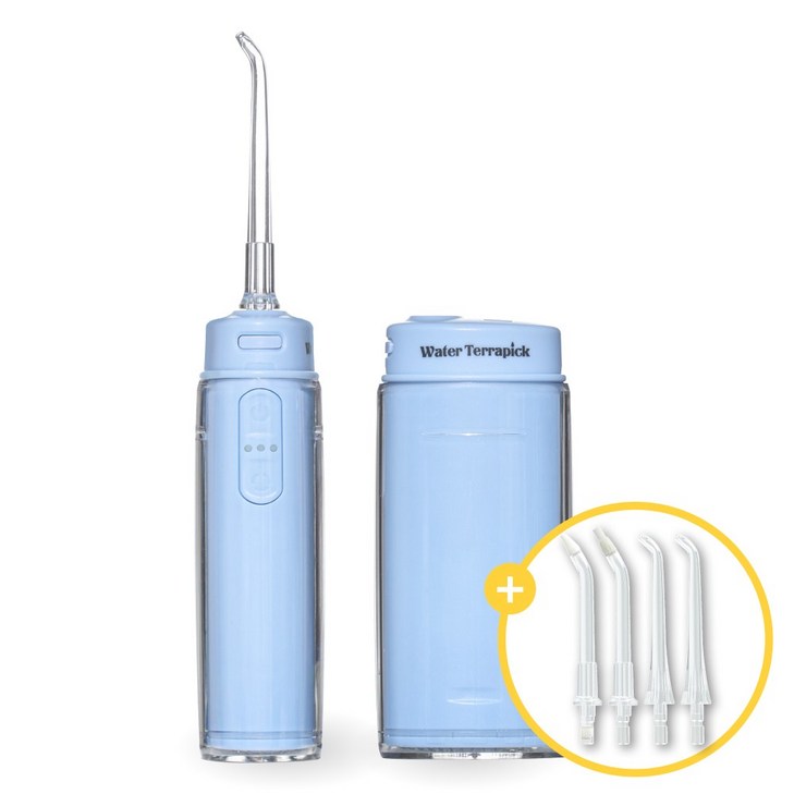 치과약국납품 워터테라픽 포켓 휴대용 접이식 무선 구강세정기, 1개