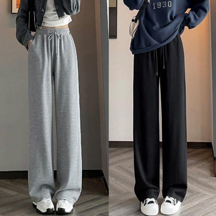 비오라 여성 와이드 트레이닝 밴딩 팬츠 바지 2종세트