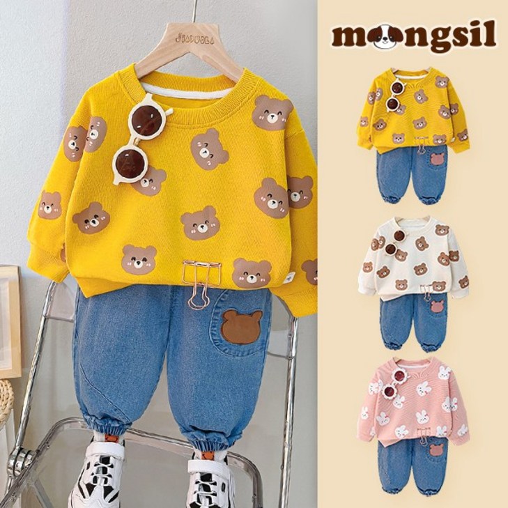 몽실이 프렌즈 맨투맨 상하복