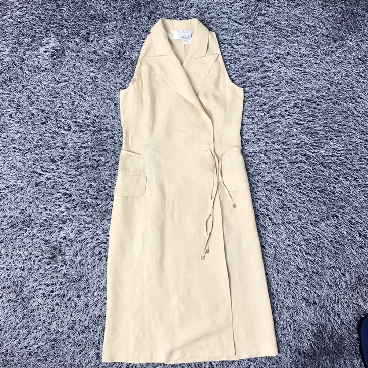Max Mara 막스마라 슬리브리스 린넨 원피스 자켓