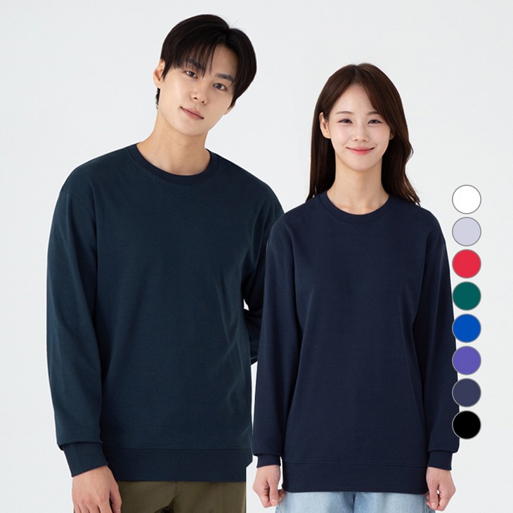 캐럿 남녀공용 특양면 맨투맨 8컬러 캐럿 남녀공용 특양면 맨투맨 8컬러