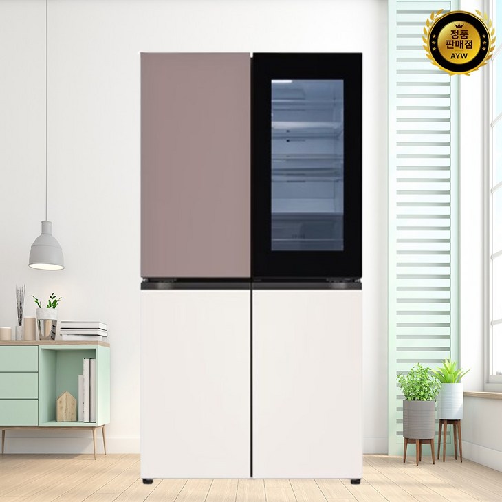 LG 오브제 노크온 매직스페이스 냉장고 T875MKE412 방문설치