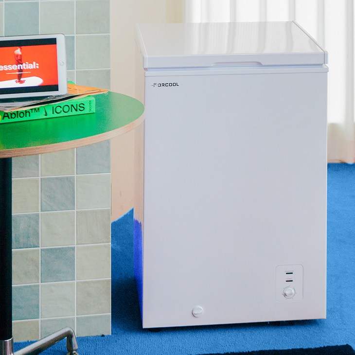 포쿨 미니냉동고 100L 소형 가정용 업소용 FC100BDW