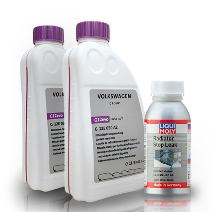 아우디 폭스바겐 냉각수 부동액 1L G12E050A2 2개  리퀴몰리 코리아 라디에이터 누수차단제 150ml 21893 정식수입 1개, 1세트