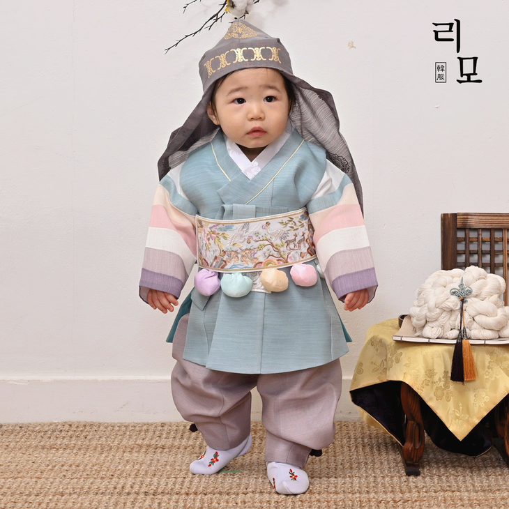 리모한복 Track1 백일8세 남아한복 돌한복 아기한복