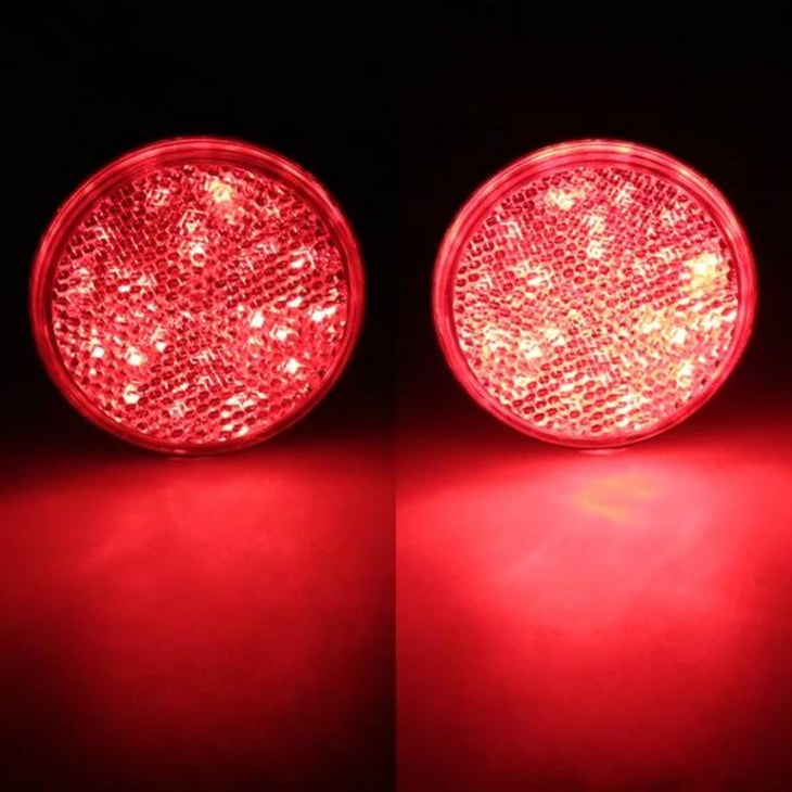 방수 원형 자동차 트럭 후미등 경고등 후방 램프 트레일러 보트 부품용 24 SMD LED 12V
