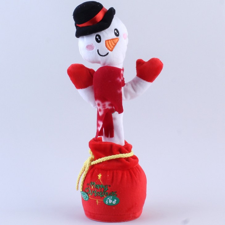 NEW 크리스마스 선인장 춤추는 인형다양한 캐롤 음악  말따라하는  녹음 인테리어 소품 장식