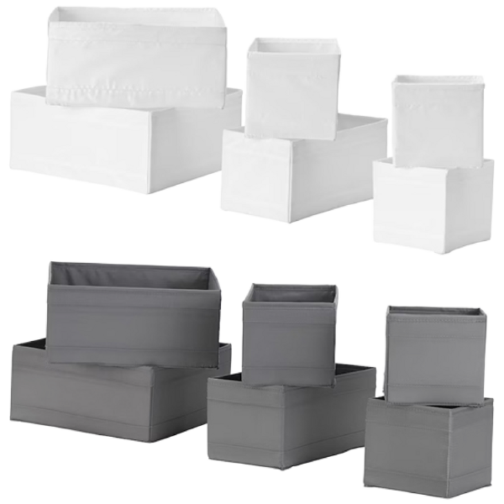 당일출고조건부무료배송 이케아 SKUBB 보관함 6개세트수납함정리함