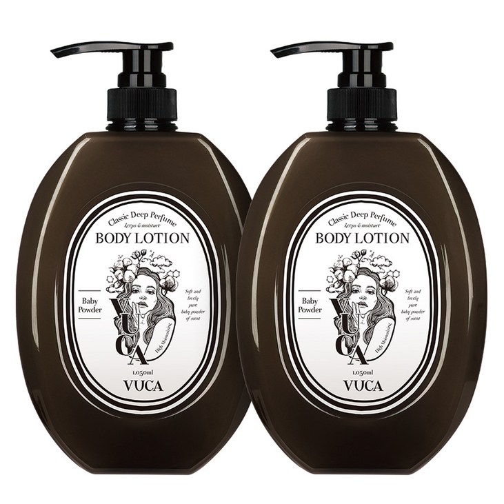 뷰카 클래식 딥 퍼퓸 모이스처 바디로션 베이비파우더향, 1050ml, 2개 뷰카 클래식 딥 퍼퓸 모이스처 바디로션 베이비파우더향, 1050ml, 2개