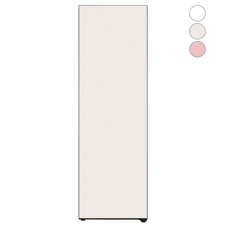 [색상선택형] LG전자 컨버터블 패키지 오브제컬렉션 냉장전용고 오토도어 글라스 324L X322AA3