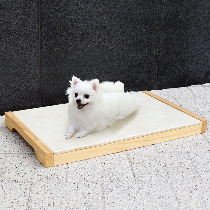 엔터펫 원목 대리석 애견 강아지 고양이 쿨매트, 세라믹대리석원목쿨매트