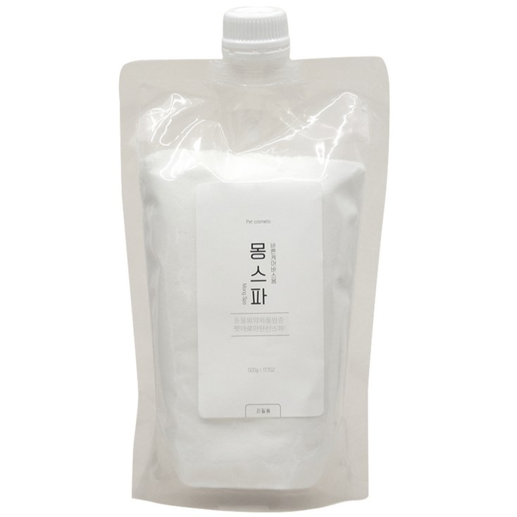 바스몽 몽스파 펫 아로마 탄산 입욕제 샴푸 리필용, 500g, 1개 바스몽 몽스파 펫 아로마 탄산 입욕제 샴푸 리필용, 500g, 1개