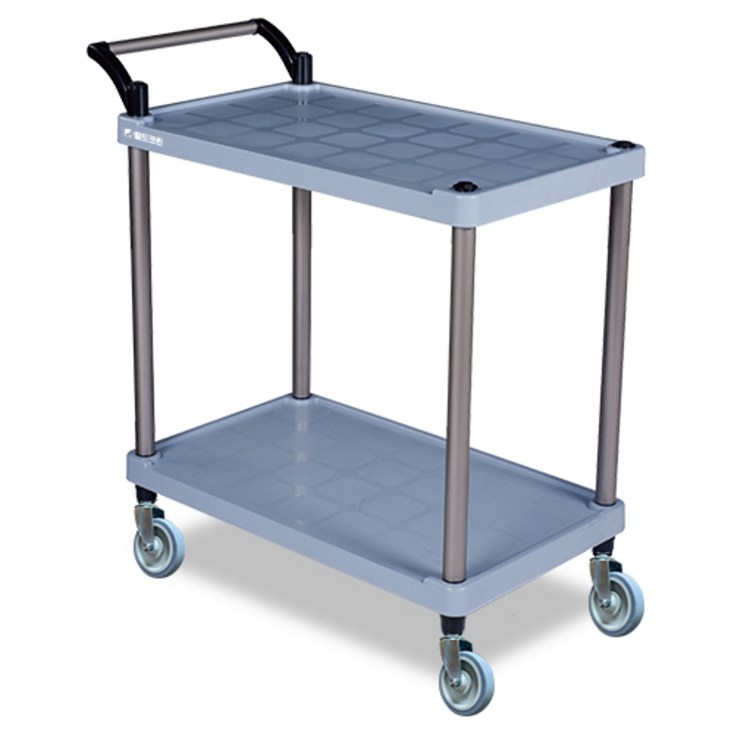 월드크린 잘밀려 2단 서빙카트, 1개