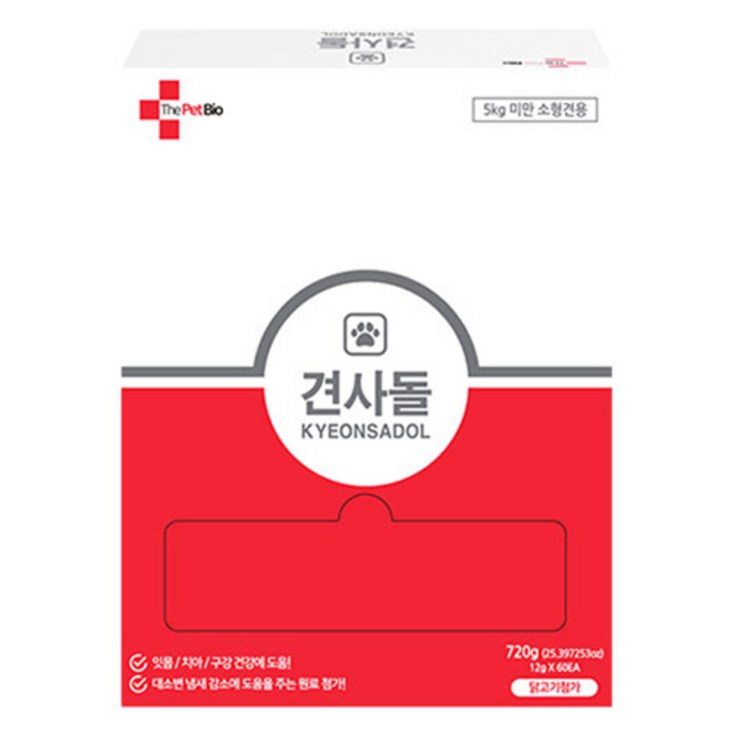 견사돌 강아지 대용량 덴탈껌 60p, 닭고기맛, 720g, 1개 견사돌 강아지 대용량 덴탈껌 60p, 닭고기맛, 720g, 1개