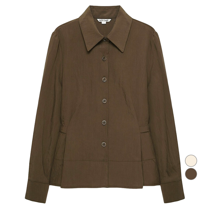 나이스클랍 여성용 허리라인 포인트 브라우스 A244PWB904