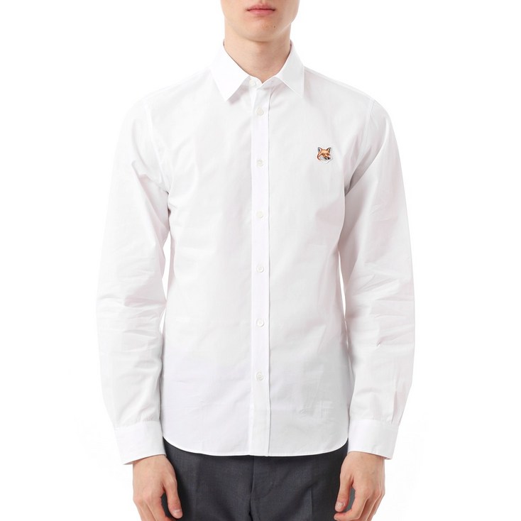 공식정품 메종키츠네 남방 MAISON KITSUNE FOX HEAD CLASSIC SHIRT MM00409WC0026P100 폭스헤드 클래식 셔츠