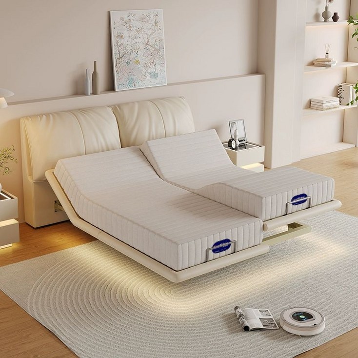 쿠쏘샵 트윈모션베드 인테리어 리클라이너침대 베드 리클라이너 모션침대 스마트