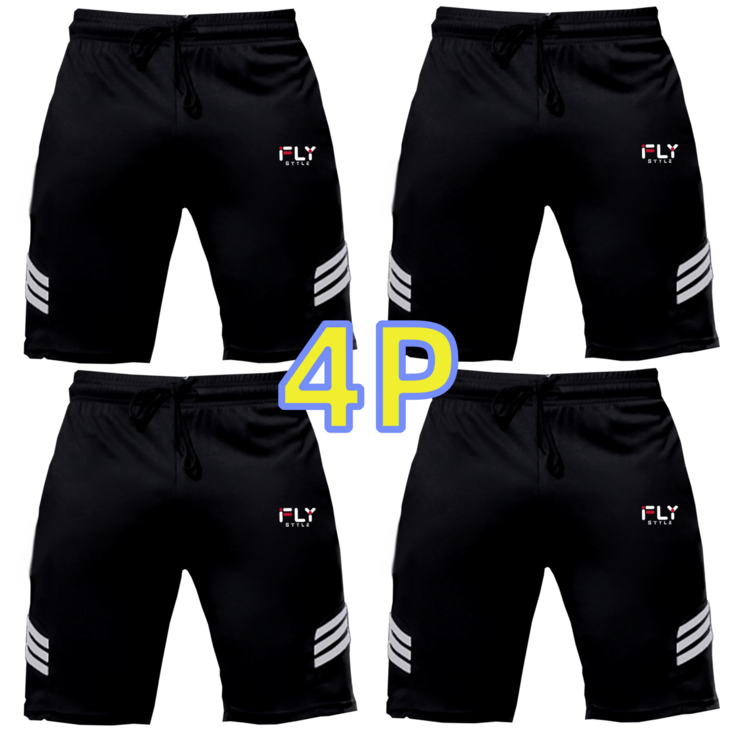 플라이 스타일 4P 스포츠 남여공용 기능성 드라이 트레이닝  반바지 팬츠 4장 세트