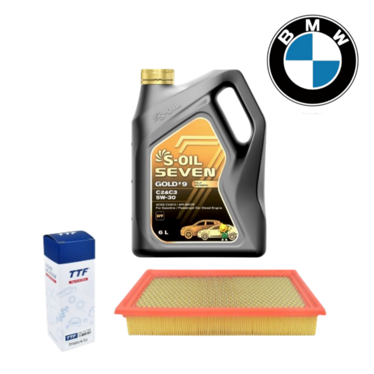 BMW F25 F바디 X3 5W30 엔진오일  TTF 오일필터  에어필터세트, 1세트, X3 20d B47