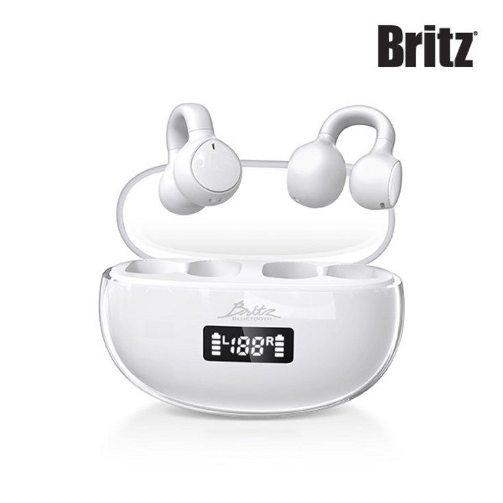 브리츠 오픈형 귀찌 블루투스이어폰 BZEO7, BZEO7화이트