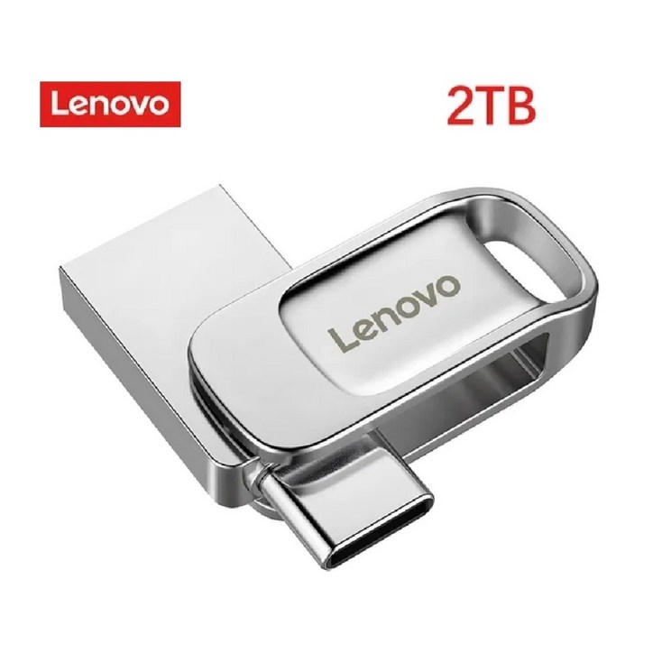 레노버 대용량 미니 메탈 USB메모리 2TB USB3.0 고속 2in1 C타입겸용 520MB/S - 투데이밈