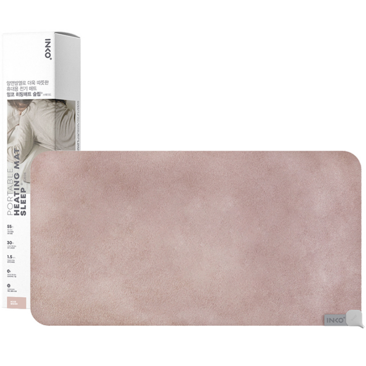 잉코 스웨이드 양면발열 휴대용 전기 온열 매트 로즈우드 IS700, 70 x 37 x 0.2 cm 잉코 스웨이드 양면발열 휴대용 전기 온열 매트 로즈우드 IS700, 70 x 37 x 0.2 cm