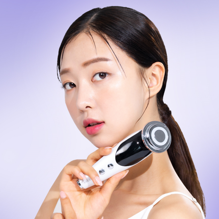 에이블미 올인원 갈바닉 고주파 마사지기 진동클렌저, BEAM006, 화이트 에이블미 올인원 갈바닉 고주파 마사지기 진동클렌저, BEAM006, 화이트