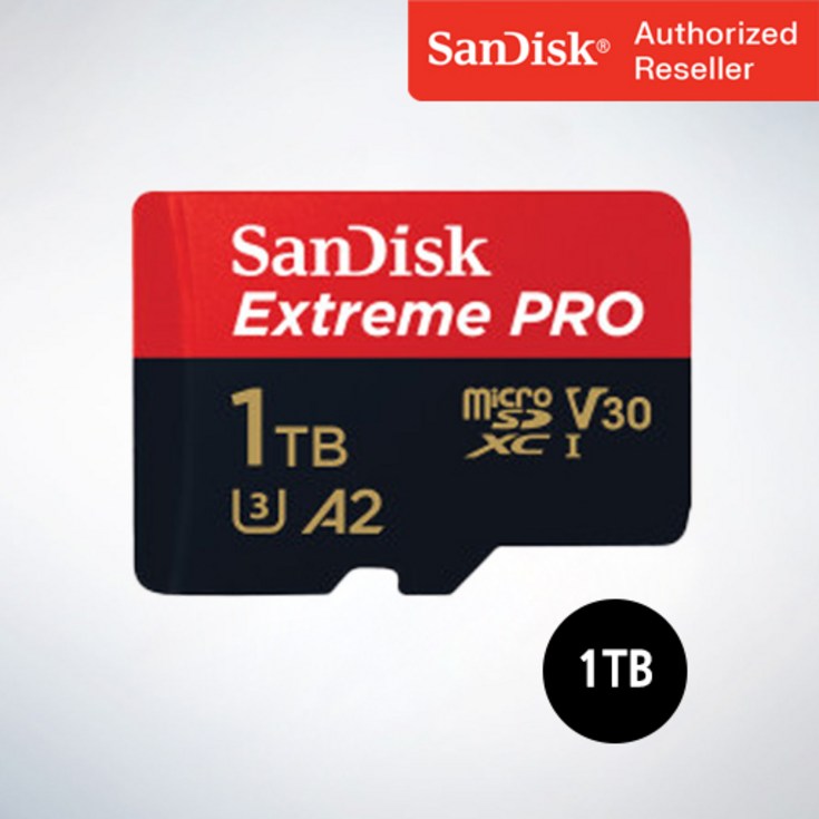 샌디스크 마이크로 SD 카드 SDXC Extreme Pro UHS-I 익스트림 프로 QXCD 1TB - 투데이밈