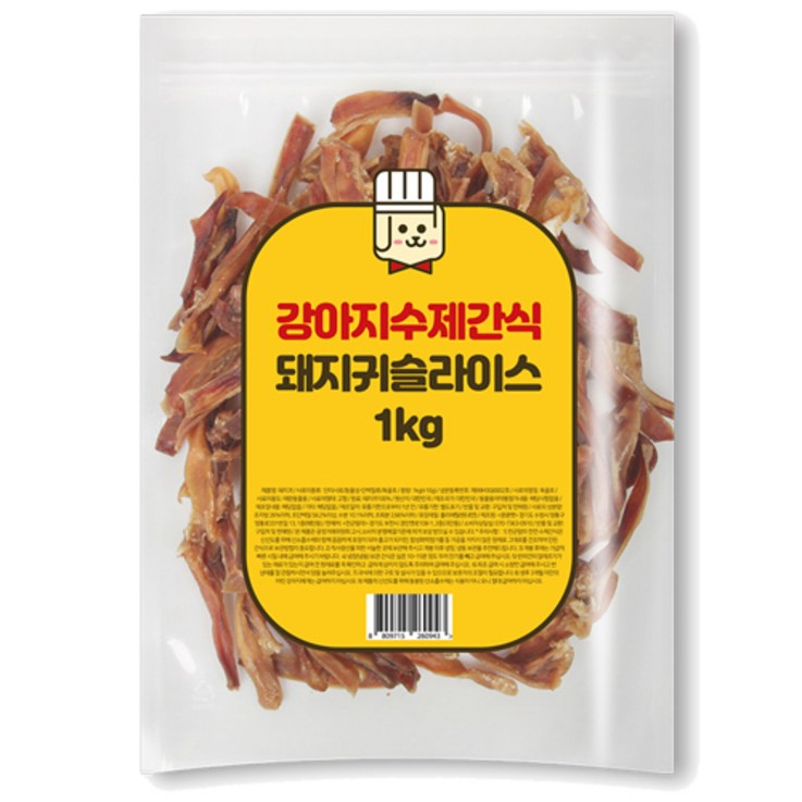 초대용량 강아지수제간식 돼지귀슬라이스1kg 국내생산, 1개, 1kg 초대용량 강아지수제간식 돼지귀슬라이스1kg 국내생산, 1개, 1kg