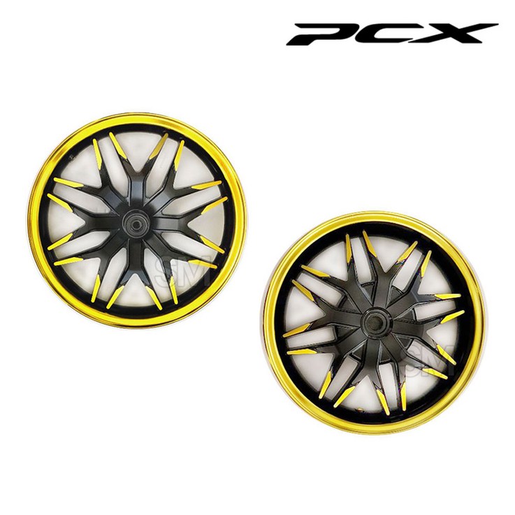 PCX 휠 세트 골드 더뉴 튜닝 프론트 리어 타이어 튜닝 바퀴 1820년, 1개