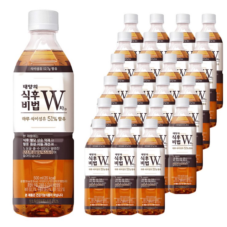 태양의 식후비법 W차, 500ml, 24개 태양의 식후비법 W차, 500ml, 24개