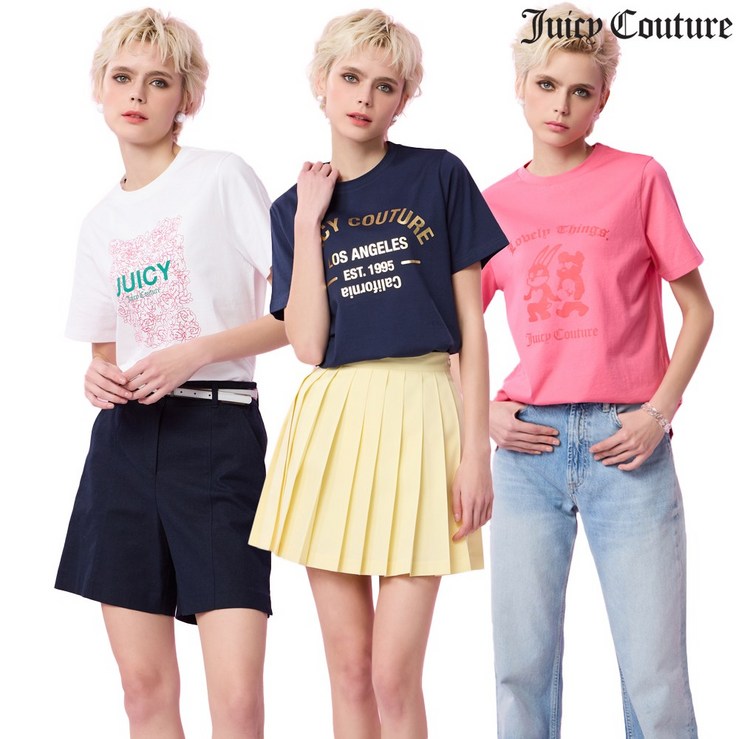 [쥬시꾸띄르] 콤브드얀 티셔츠 3종세트 여자반팔티셔츠 여성반팔티셔츠 - 쇼핑뉴스