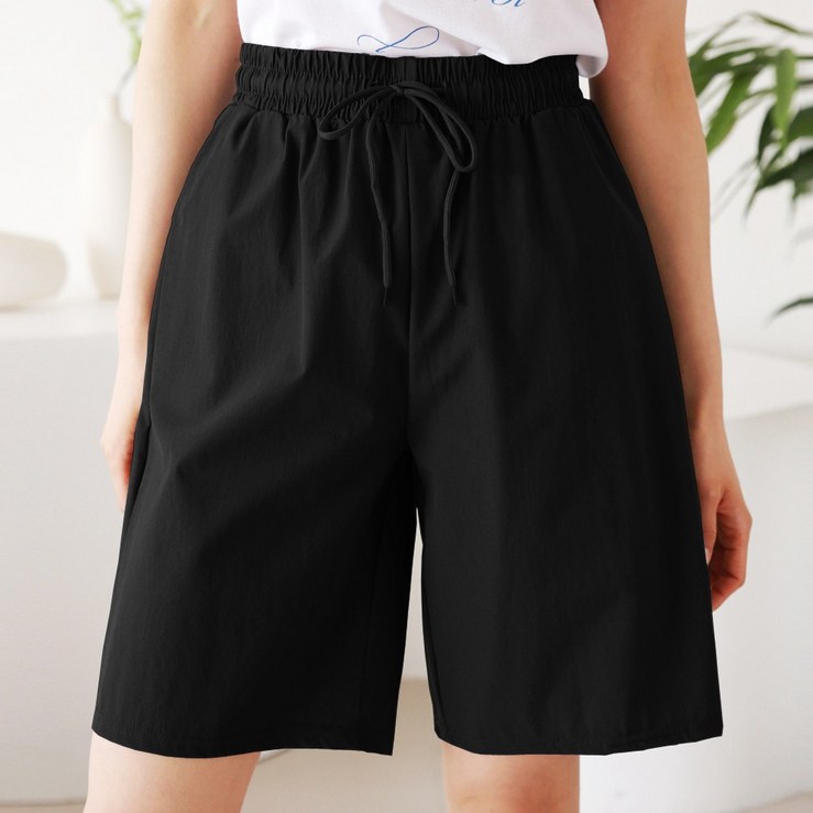 인디오 11 여성용 아이스 쿨링 스판 밴딩 5부 팬츠 NSU2005