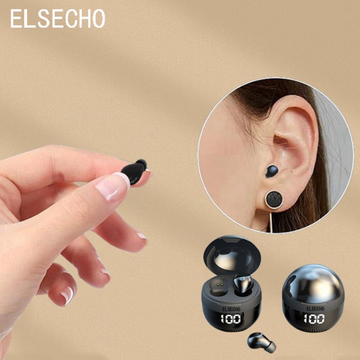 ELSECHO 미니 노이즈캔슬링 이어폰 블루투스이 수면이어폰어폰 ELSECHO 미니 노이즈캔슬링 이어폰 블루투스이 수면이어폰어폰