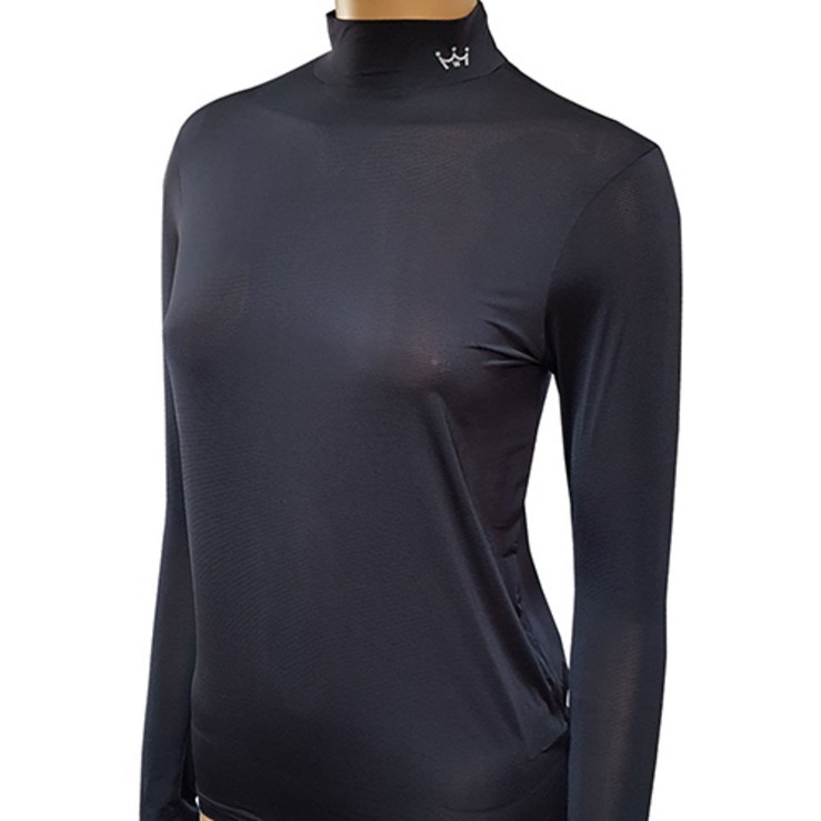 [화이트크라운골프] 냉감소재 여성 골프웨어 UV차단 얇은 터틀넥 이너웨어