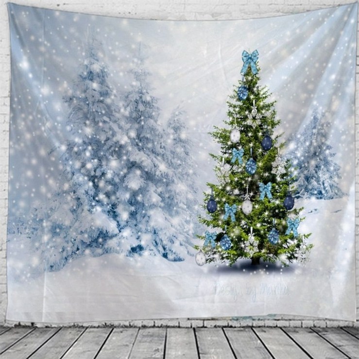 겨울 크리스마스 코스트코 벽 트리 환경판 클로스 휴일 파티 태피스 아트 장식 담요 침실