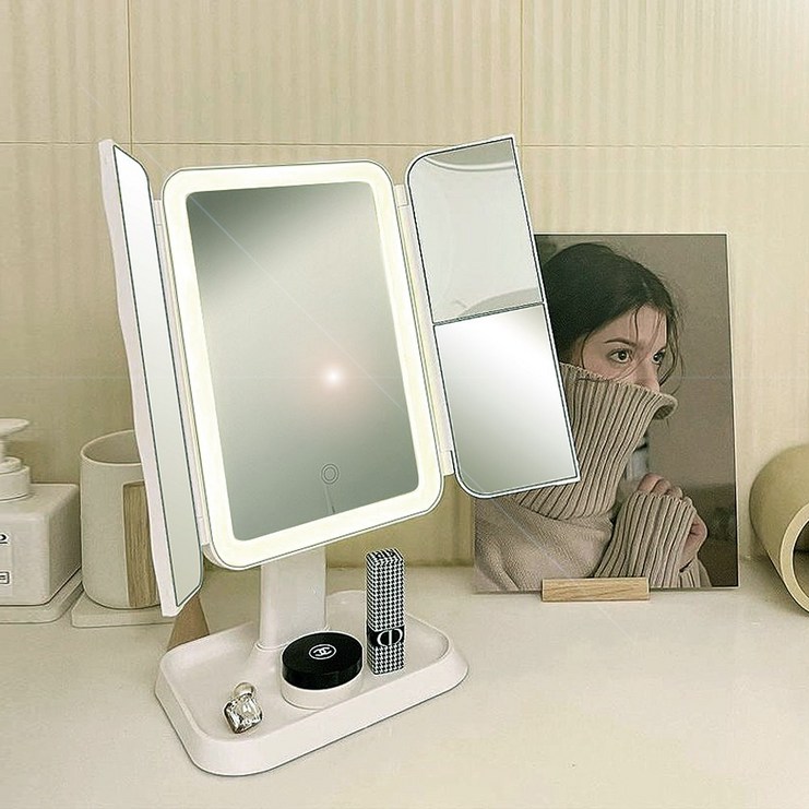 디하우트 LED거울 조명 확대 화장거울 탁상 메이크업 거울