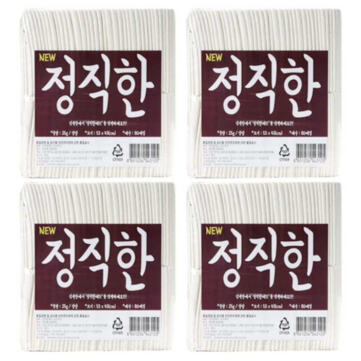 정직한패드 90 x 65cm 초특대형 65g 소형견용 30매 x 4팩 정직한패드 90 x 65cm 초특대형 65g 소형견용 30매 x 4팩