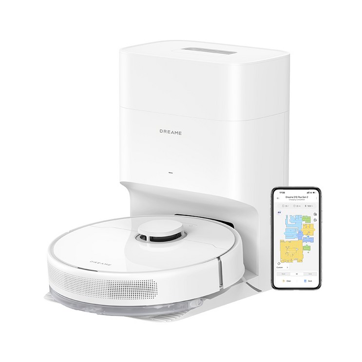 드리미 D10 PLUS GEN2 6000 Pa 자동 먼지 비움 물걸레 로봇청소기 4L 먼지 봉투 LDS 레이저 170분 음성 제어 미흡 앱 로봇청소기